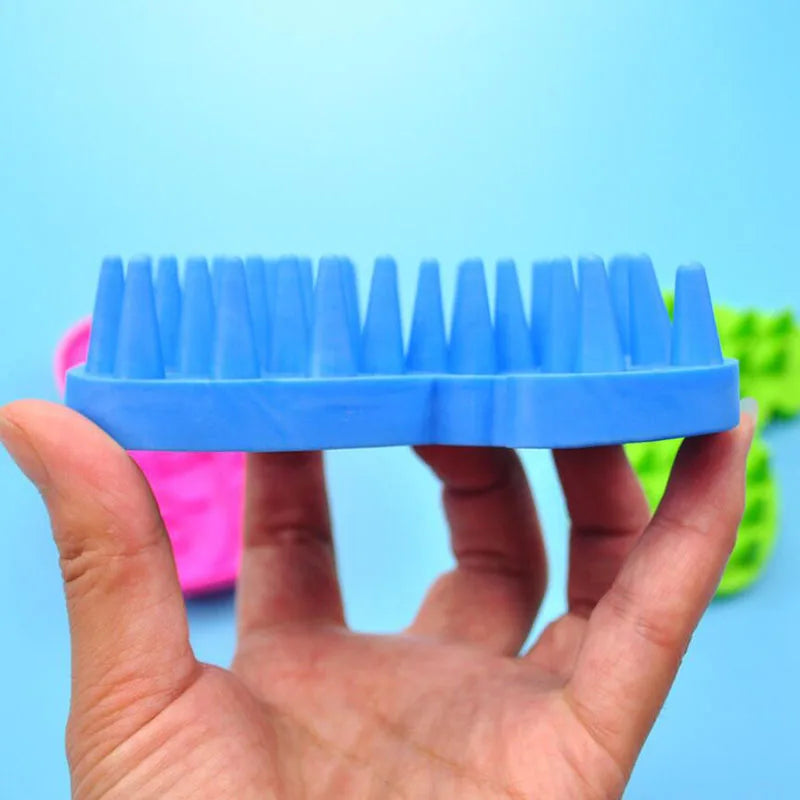 Massage Bathing Soft Needle Comb Pet Dog Cat Brush Grooming Accessories Clean Tools Silicone Brush Dog Cat Combs For Grooming