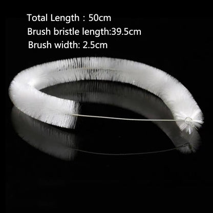 Aquarium Tube Pipe Cleaning Brush Stainless Steel Water Filter Air Tube Flexible Hose Aquarium Accessories Long Bristle Brush