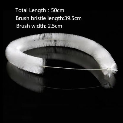 Aquarium Tube Pipe Cleaning Brush Stainless Steel Water Filter Air Tube Flexible Hose Aquarium Accessories Long Bristle Brush