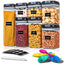 7pcs/set Food Storage Containers Plastic with Lids Kitchen Storage for Rice Sugar Flour Pasta Cereal Storage Containers