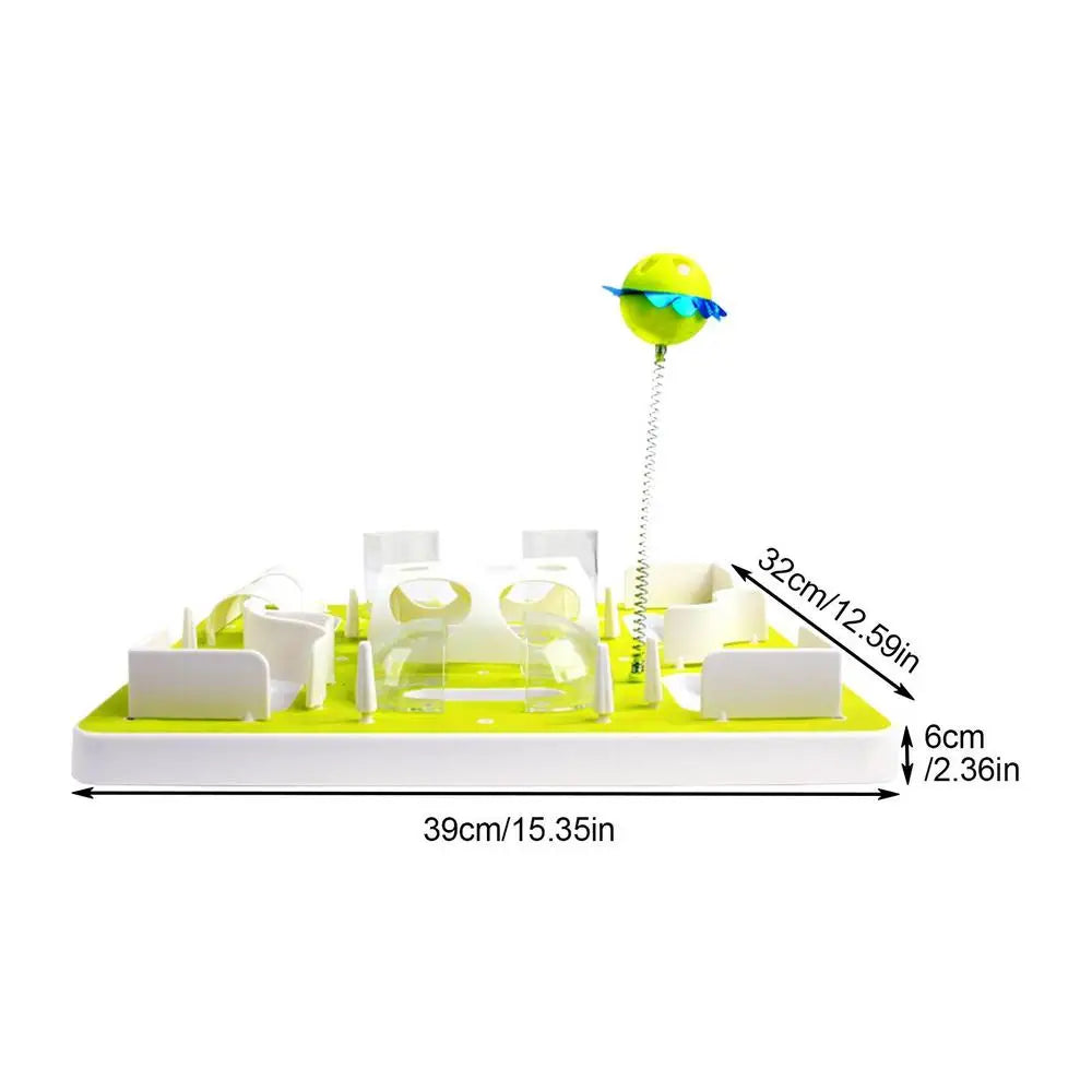 Cat Feeder Slow Eating Bloat Stop Food Plate Maze Interactive Puzzle Anti Skid Dishes Tray Home Pet Accessories Training Tool