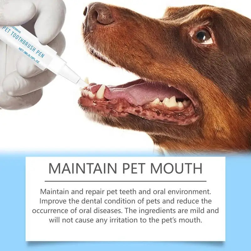 Dog Toothbrush Pen Toothbrush Pen For Cat Cat And Dog Tooth Whiten And Cleaning Toothbrush Pen Brightening Pen For Dog Cats Oral