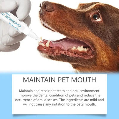 Dog Toothbrush Pen Toothbrush Pen For Cat Cat And Dog Tooth Whiten And Cleaning Toothbrush Pen Brightening Pen For Dog Cats Oral