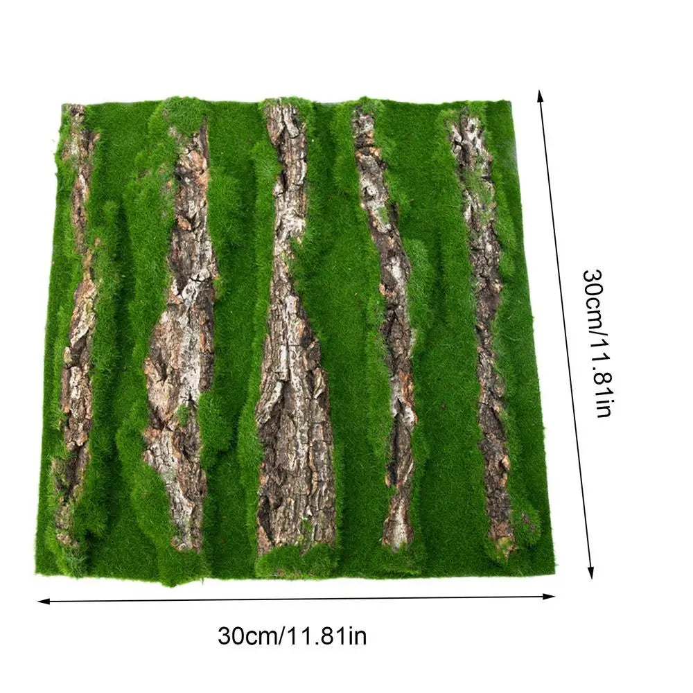 Reptile Cork Terrarium Background Lizard Habitat Decorations Bark Backdrop Reptile Habitat Decor With Artificial Moss for Gecko