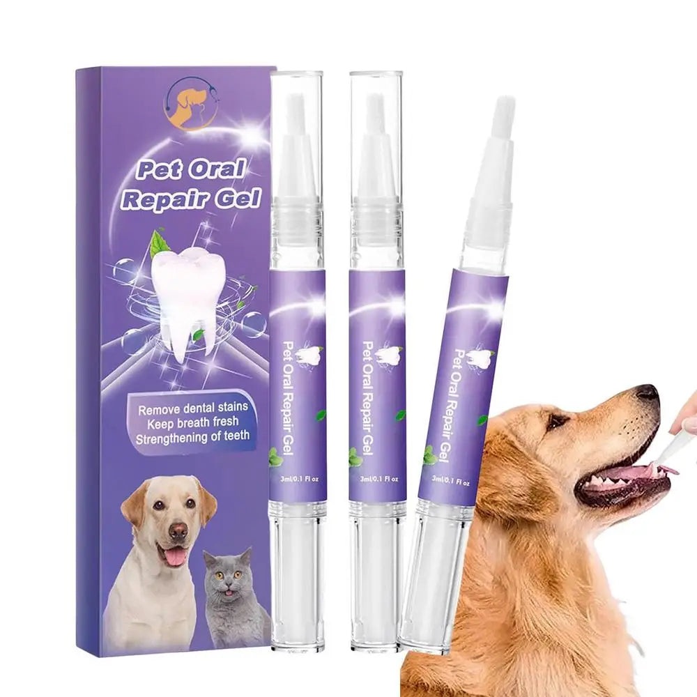 Pet Oral Gel Pet Oral Repair Gel Cleaning Dog Cat Teeth Natural Teeth Cleaning Tools Dental Stain Cleaning Pen Care Cleaner