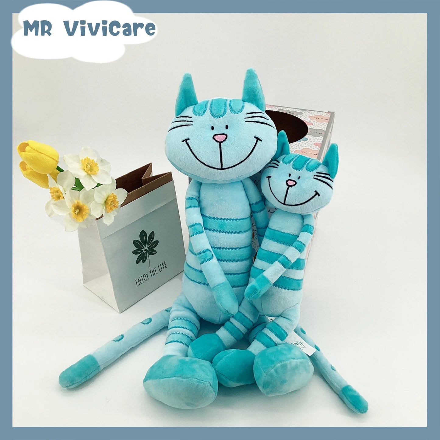MR ViviCare Cat Plush Toy Small Soft Simulation Kids Stuffed Animal Toys For Children Cute Photo Props Girls Birthday