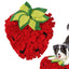 Pet Sniffing Mat Interactive Pet Slow Feeder Mat Pet Forage Mat Slow Feed Mat With Strawberry Shape For Dog Puppy Cat Rabbit