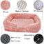 Cozy Plush Dog Sofa Bed Square Beds Washable Warm Pet Cushion Orthopedic Lounger Fluffy With Zipper Cover