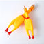 Yellow Screaming Chicken Dog Toys Novelty and Durable Chew Toy Sound Squeeze Screaming Toy