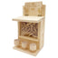 Squirrel Feeders for Outside Wooden Small Pet Window Feeder Nut Bar Feeders Multipurpose Chipmunk Feeder Squirrel Snacker