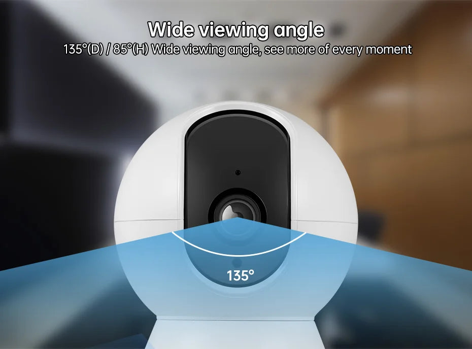 KERUI WiFi IP Pets Camera Home Security Dog Cats Camera Tuya Smart 4K 8MP HD Video Night Vision Surveillance AI Alerts Mini Cam