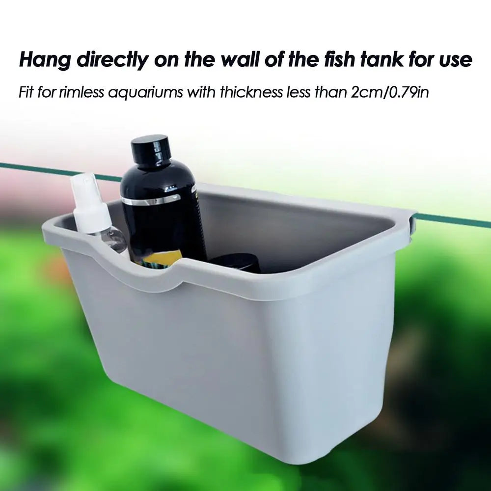 Fish Tank Tool Organizer 2pcs Aquarium Tools Organizer Aquarium Supplies Aquarium Accessories Storage Box For Aquariums Fish