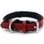 Double-layered Ultra Soft Neoprene Padded Dog Collar Heavy Duty Dog Leather Collar with Durable Metal Buckle Pet Training Collar
