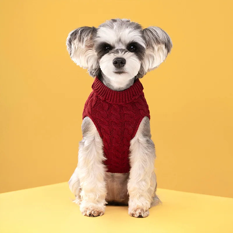 Warm Dog Clothes Knitted Clothes for Dogs Chihuahua Sweater for Small Dogs Winter Clothes for Sphinx Cat Dog Sweater for York