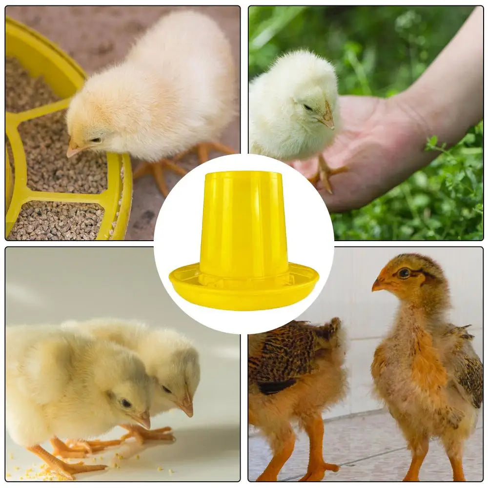 Chicken Feeder Baby Chick Feeder Poultry Feeder with Large Capacity Automatic Chicken Food Dispenser Picnic Table Feeder