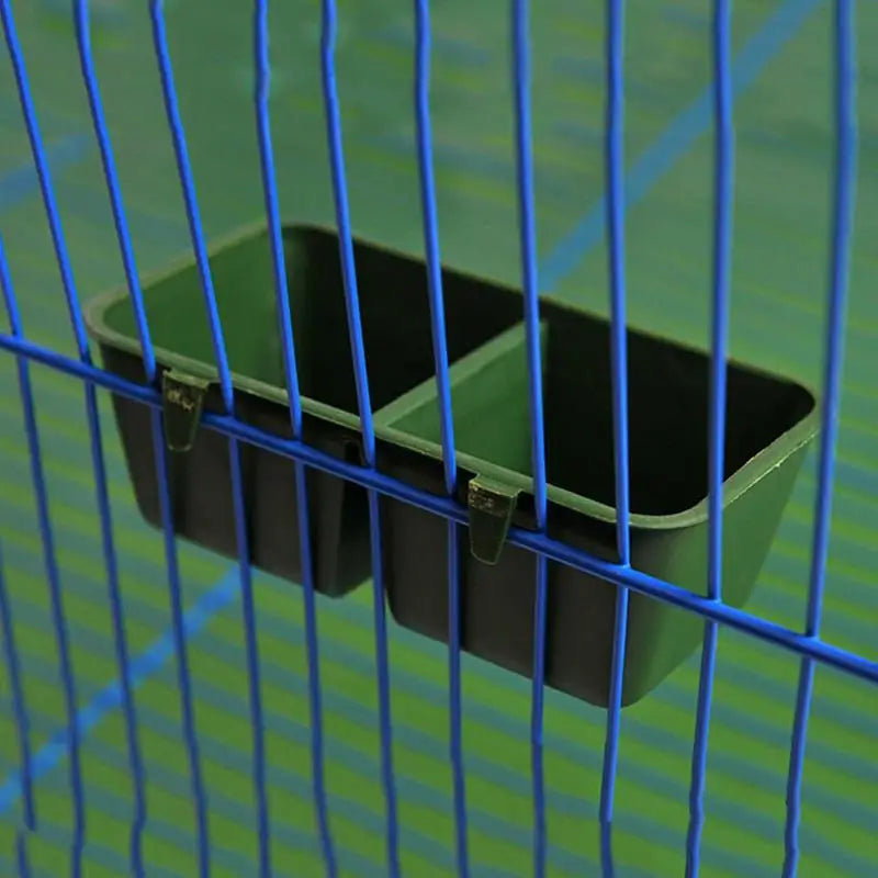 Bird Feeder For Cage 2 In 1 Parrot Cage Food And Water Bowl Double Groove Bird Food Bowl For Cage For Hold Food Water Universal