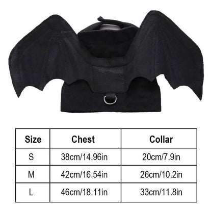 Cool Wings Black Bat Creative Pet Dog Clothes Halloween Transformation Costume Suitable For Festivals And Parties Dog Dress Up
