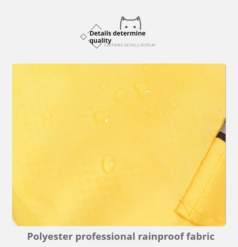 Big dog raincoat reflective waterproof windproof hooded raincoat large dog clothing outdoor raincoat  dog clothing jacket
