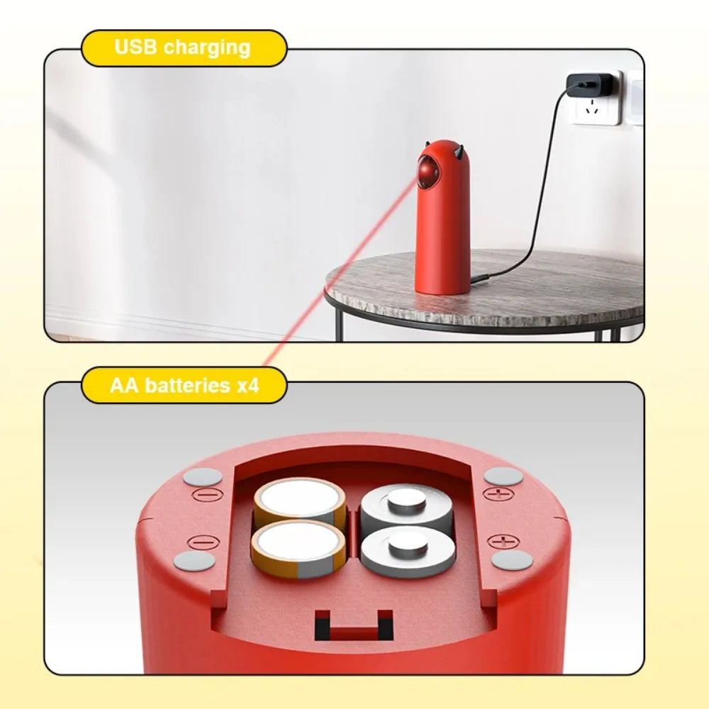 Laser Cat Teasing Device Teasing Pet Toys Infrared Intelligence Good-Looking Relieve Boredom Dog Toy Projection Capture Device