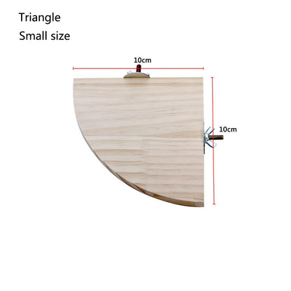 Small Pet Natural Wood Stand Platform Hamster Guinea Pig Toys Paw Grinding Gerbils Springboard Pet Jumping Board Home Supplies