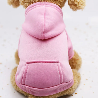 Winter Pet Doggy Clothing Leisure Small Dogs Hoodies Coat for Puppy Soft Warm Cat Dog Sweater Sweatshirt Teddy Chihuahua Clothes
