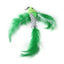 Funny Cat Stick Toy Furry Feather with Bell Cat Stick Toy Kitten Playing Pet Accessories Worm on A String Cat Toys Interactive