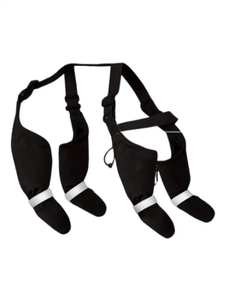Reflective Dog Boots Shoes For Dogs Non-slip Pets Paws Protector Adjustable Walking Shoes Suspender Boots Outdoor Pet Sneakers