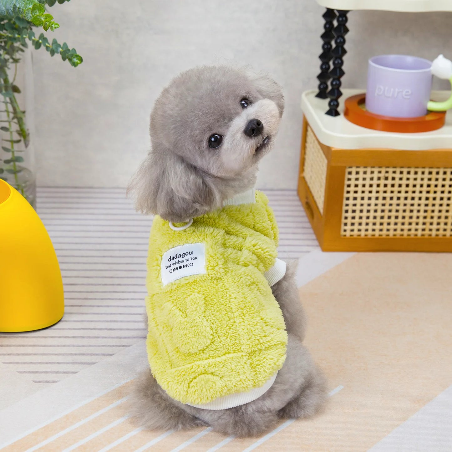 Thermal Fleece Dog Vest 2024 Winter Puppy Clothes for Small Dogs, Heart Pattern Dog Pullover Shirt Chiwawa Yorkie Pet Apparel