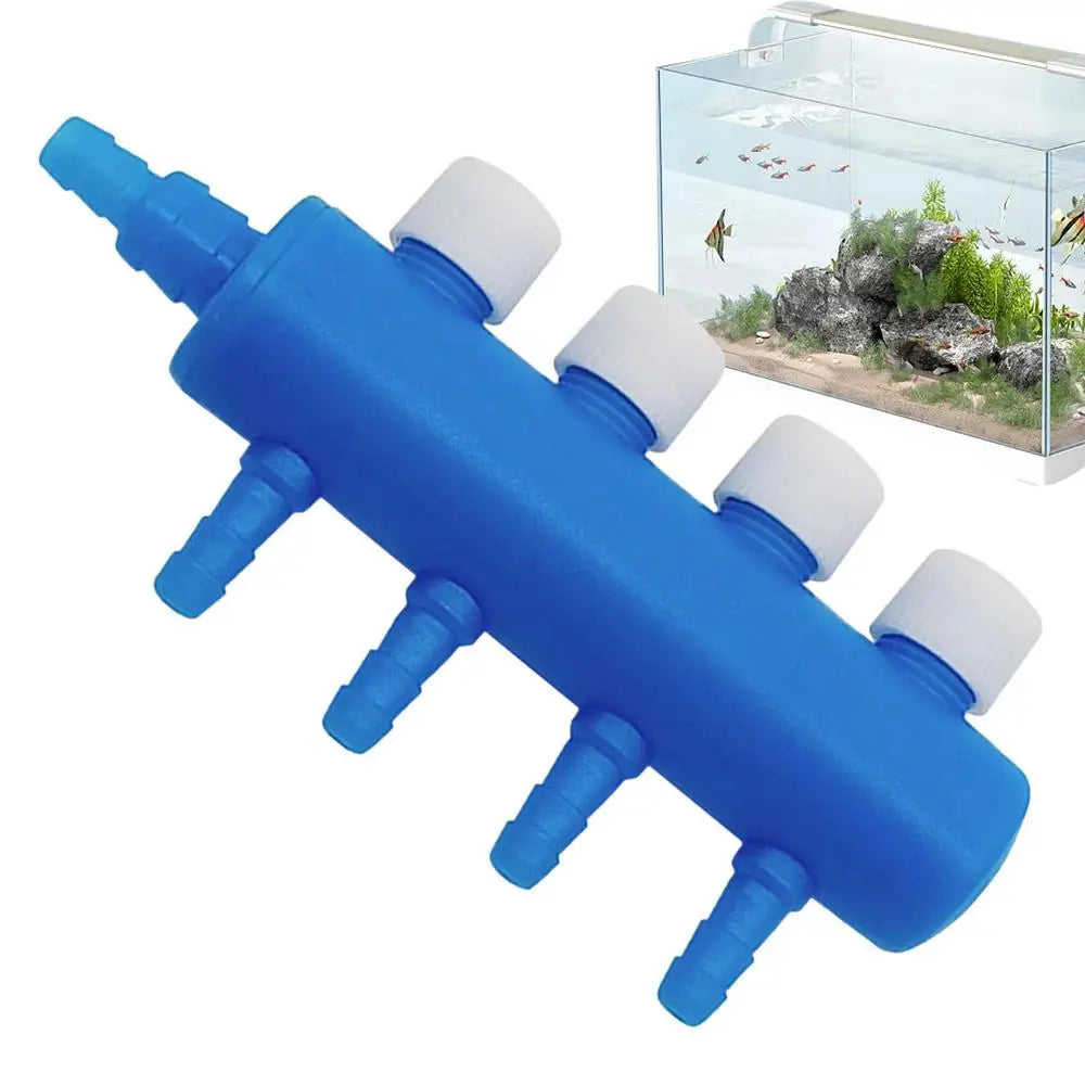 Fish Tank Air Splitter Fish Tank Air Pump Splitter Valve Aquarium Air Flow Control Lever Valve Distributor Splitter Airline Tube