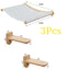 Wall Mounted Cat Perch Corner Platform With Felt Easy-to-Clean Cat Hammock Suit Cat Climbing Rope to Make Kitten Exercise Indoor