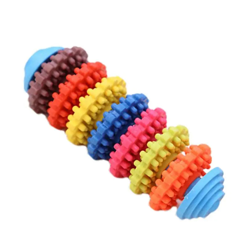 Colorful Puppy Teether Dog Toys Dog Teething Toys Dog Teeth Cleaning Toys Interactive Dog Toys Multifunctional Pet Playing