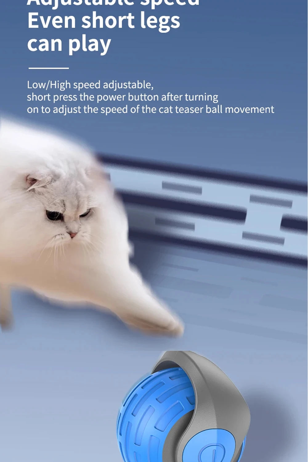 New Rechargeable Smart Interactive Ball for Pet, Motorized Toy, Dog and Cat Training, Simulation Mouse, 3 Modes, Wake Up Ball