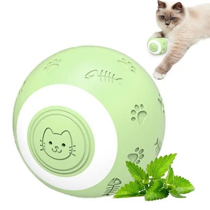 Active Rolling Ball Smart Cat Toy Wicked Ball Dog Toy With LED Lights Automatic Moving Bouncing Rotating Ball Jumping Activation