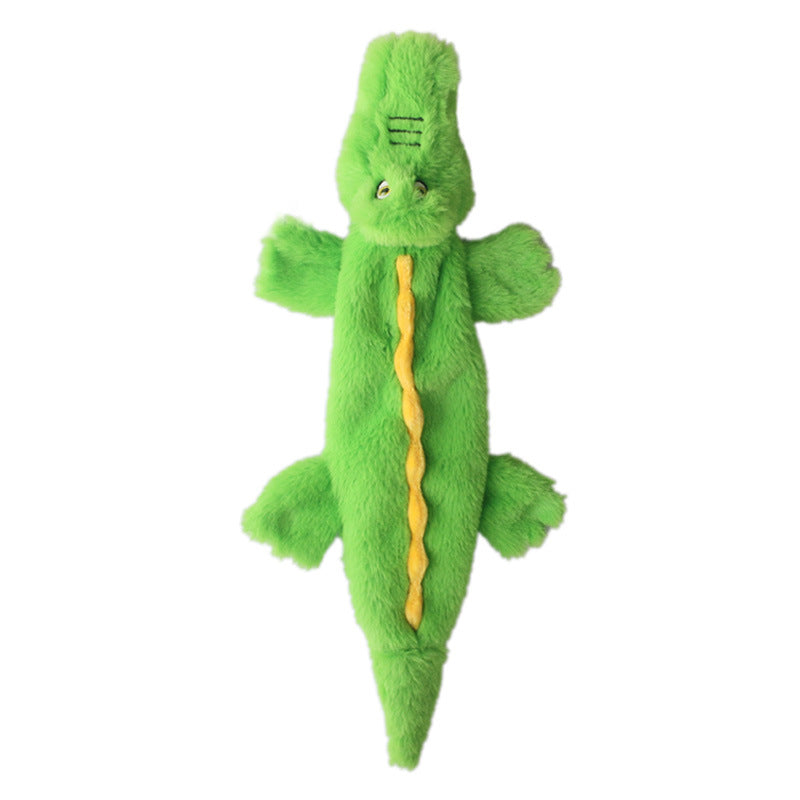 New Crocodile Soft Shell Plush Dog Toys Outdoor Play Interactive Squeaky Dogs Toy Sounder Sounding Paper Chew Tooth Toy
