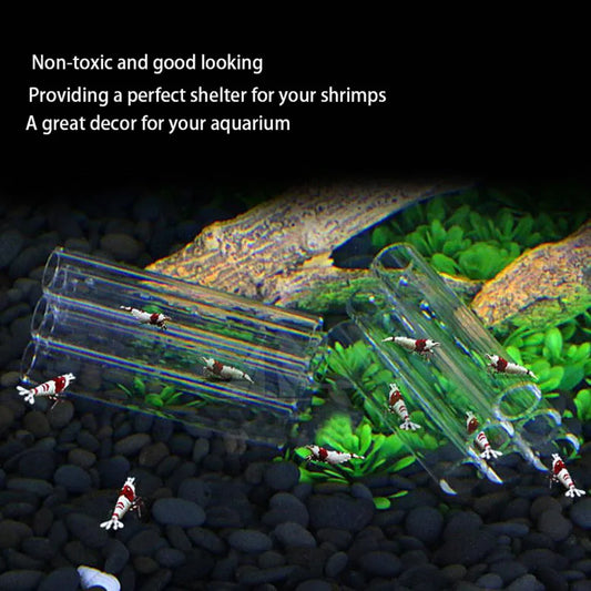 Glass Acrylic Aquarium Decoration Fish Shrimps Shelter House Pottery Scorpion House Canister Simulation Stone Fish Tank Ornament