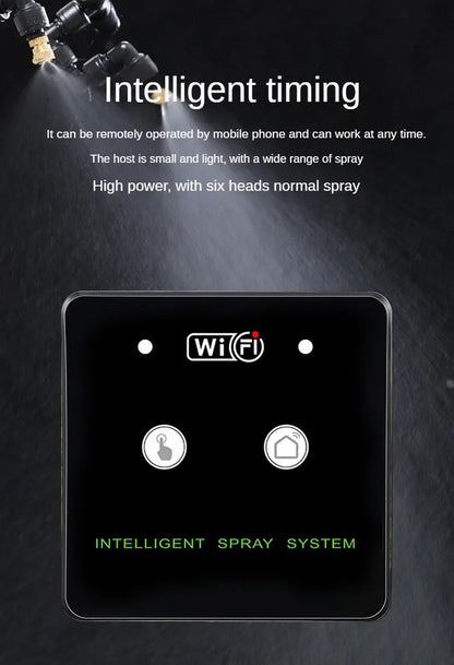 WiFi Control Intelligent Reptile Spray Humidifier Timer Automatic Mist Rainforest Timing Spray System Kit Irrigation Sprinkler