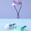 Adjustable Dog Hat Fashion Tie-dyed Pet Bucket Hats with Ear Holes Round Brim Dog Cap Outdoor Sun Bonnet Cat Cap Pet Accessories
