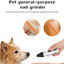 Dog Nail Grinder Pet Claw Nail File USB Charging Paws Cutting Grooming Smoothing Tool Silent Electric Dog Toe Nail File