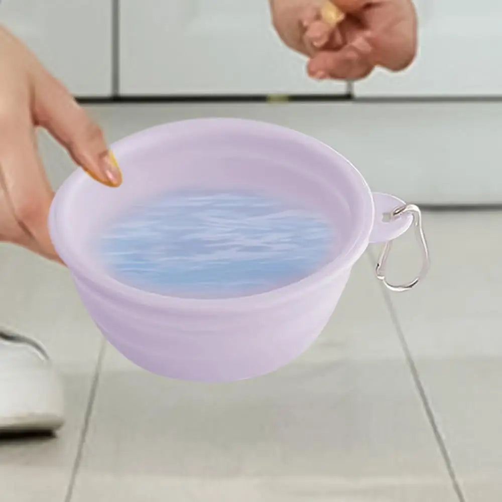 Dog Travel Folding Bowl Foldable Bowls for Cats Dogs Feeding Watering Feeding Dish Pets Drinking Cup Outdoor Puppy Water Bag