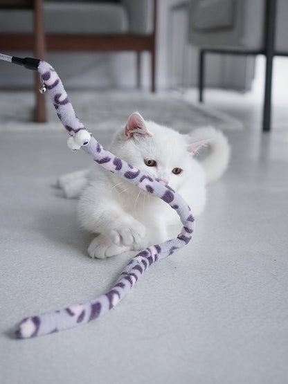Cat Toy Feather Cat Teaser Wand Cat Interactive Toy Funny Caterpillar Colorful Rod Teaser Wand Pet Cat Supplies Cat Accessory