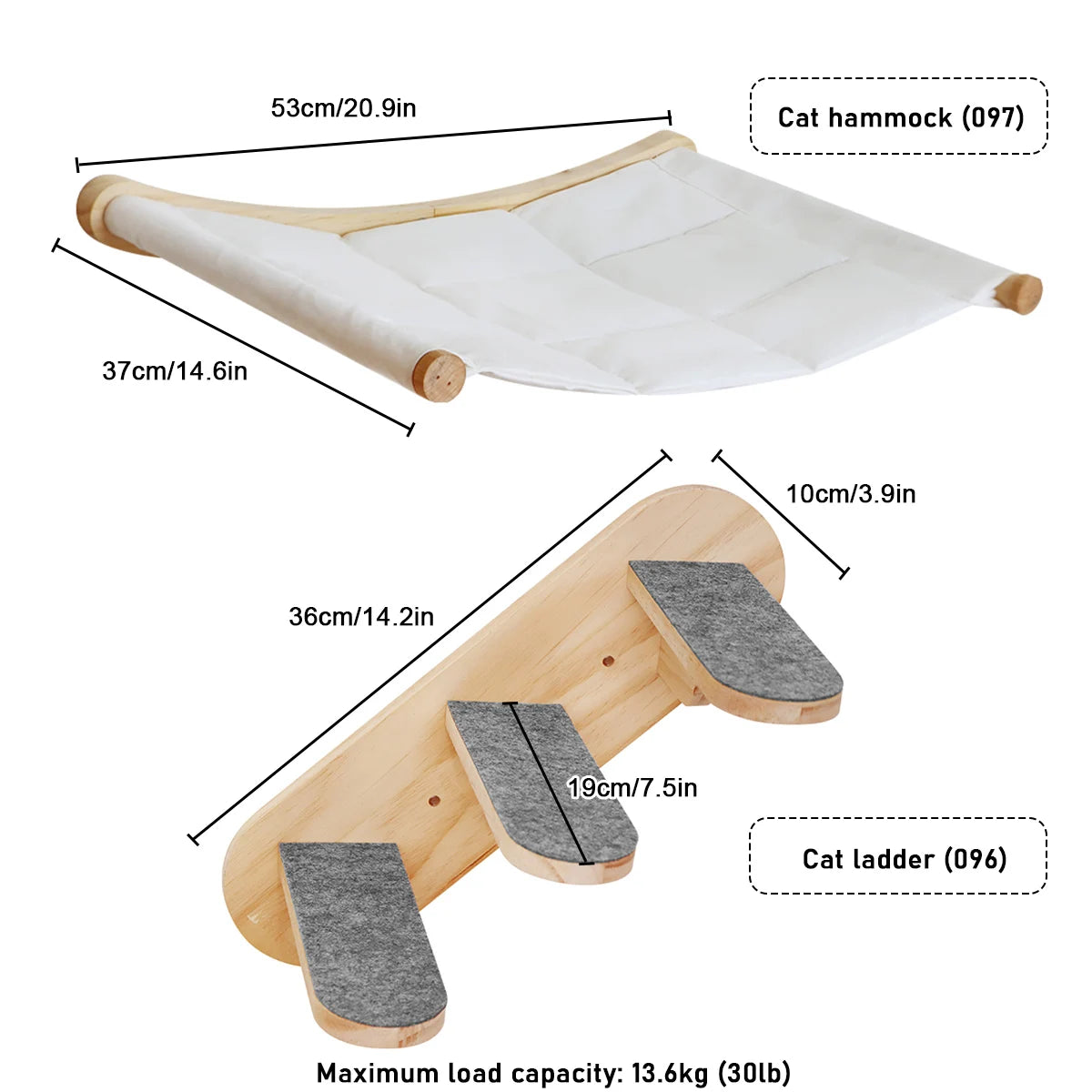 Cat Wall Shelf Wooden Furniture Cat Trees Towers Cat Scratching Post Staircase Hammocks Climbing Wall Sets For Cats To Play