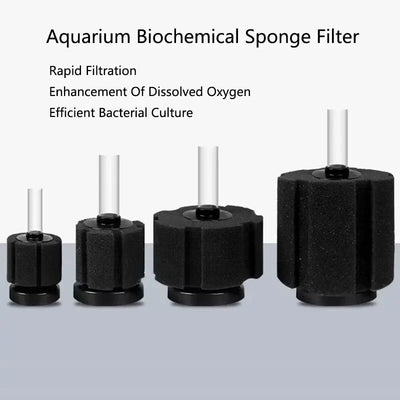 Black Aquarium Spong Filter for Fish Tank Air Pump Skimmer Biochemical Sponge Filter Aquarium Bio Filters Filtro Aquario Supply
