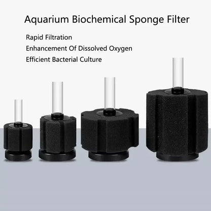 Black Aquarium Spong Filter for Fish Tank Air Pump Skimmer Biochemical Sponge Filter Aquarium Bio Filters Filtro Aquario Supply