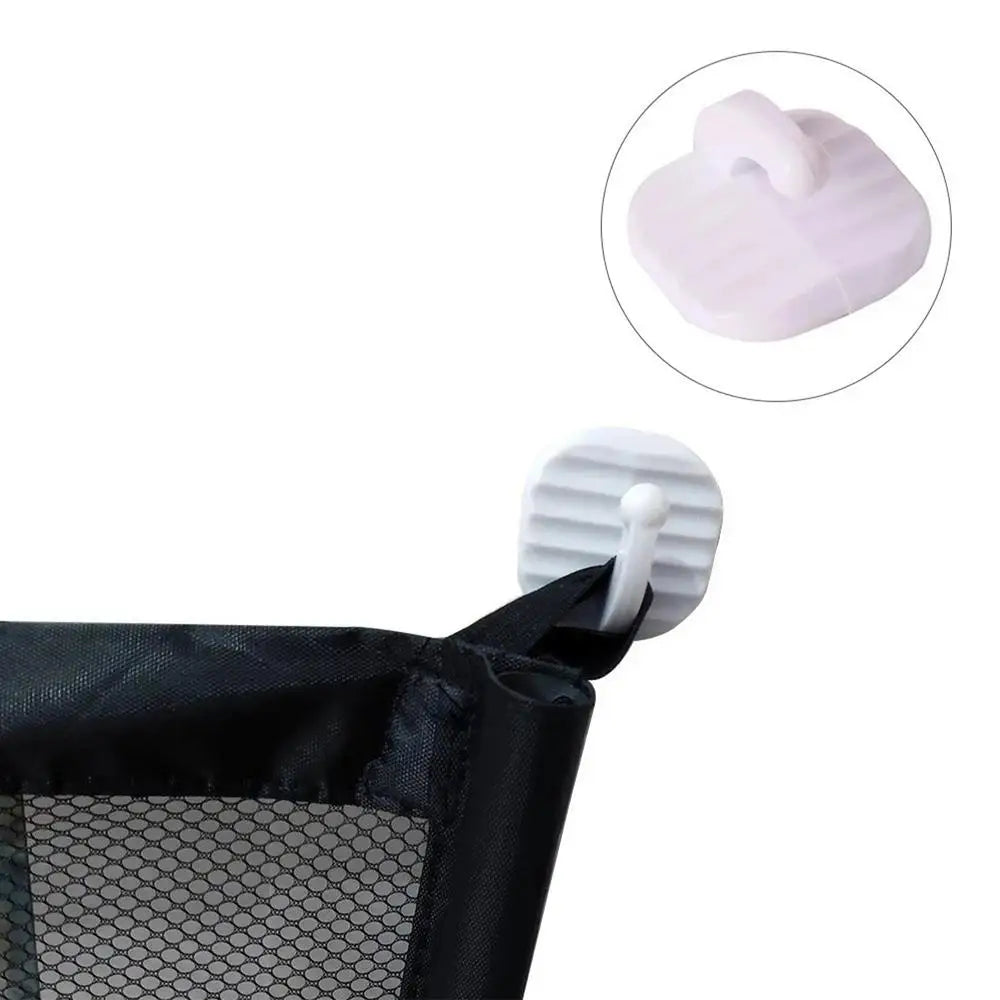 Nylon Mesh Folding Pet Barrier Indoor Outdoor Retractable Baby Gate Pet Separation Guard Isolated Fence Kid Safety Fence