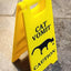 Cat Dog Vomit Caution Sign Funny Creative Dog Cat Vomit Caution Sign 3D Printed Yard Sign Cat Dog Vomit Warning Sign Board