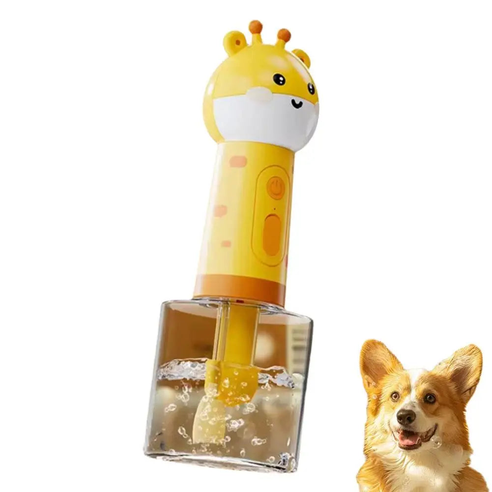 Cute Giraffe Dog Shower Gel Electric Foaming Machine IPX6 Waterproof Fully Automatic Soap Dispenser USB Charging Dog Bathing Hel