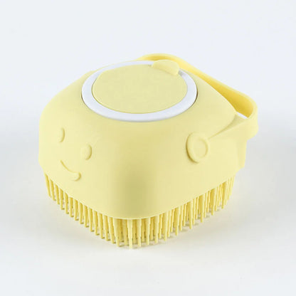 Pet Bath Brush Comfortable Super Soft Silicone Shampoo Massager Brush Comb for Dogs Cats Bathroom Dog Bath Brush Massage Gloves