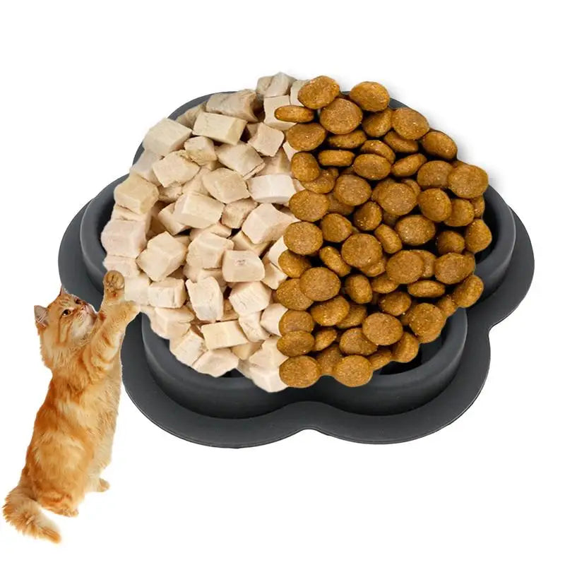 Cat Slow Feeder Non-Slip Slow Feeder Bowl Dog Bowls Food-Grade Silicone Bowls Dishes Pet Puppy Food  Feeding Dog Food Dispenser