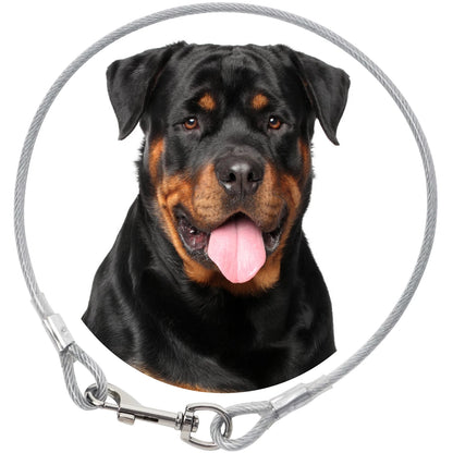 Silver PVC Coated Steel Wire Rope Traction Hook Dog Leash Cable For Big Dogs replacement