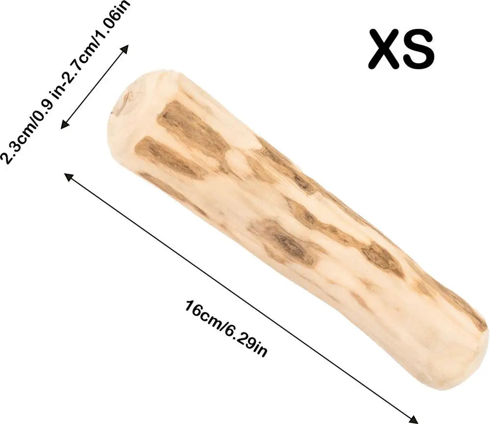 Real Wooden Dog Chew Toys Safe Interactive Pet Chew Stick Natural Dog Teeth Cleaning Hard Portable Sticks For Puppy Travel Toy